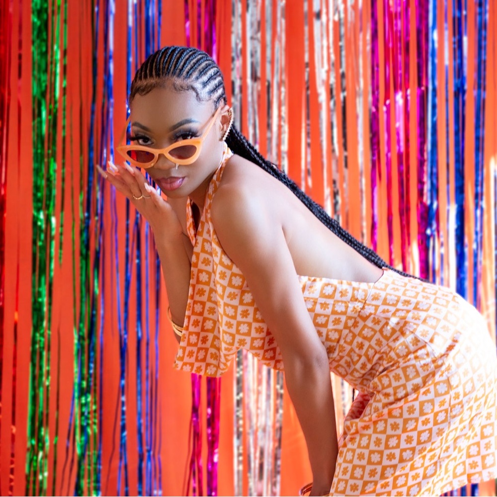 Stacey dress. In tangerine orange